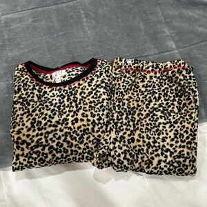 cheetah fuzzy pj set